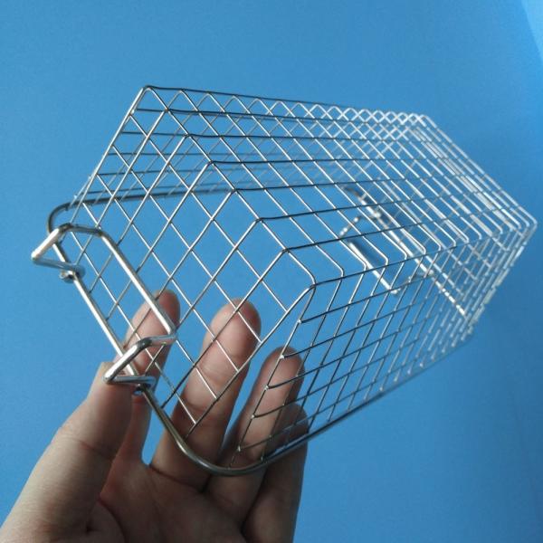 Heat Resistant Metal Wire Mesh Basket For Household / Store / Supermarket