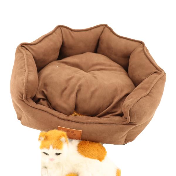 Orthopedic Comfortable Pet Bed Anti Slip Bottom Sofa Shaped Canvas Dog Bed 47CM 51CM