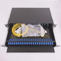 Caja de fibra óptica de tipo deslizante SC LC FC ST 24 Puerto de montaje de paneles de parches ODF