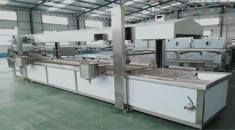 SGS 19KW Frozen Vegetables Heat And Control Potato Chips Production Line