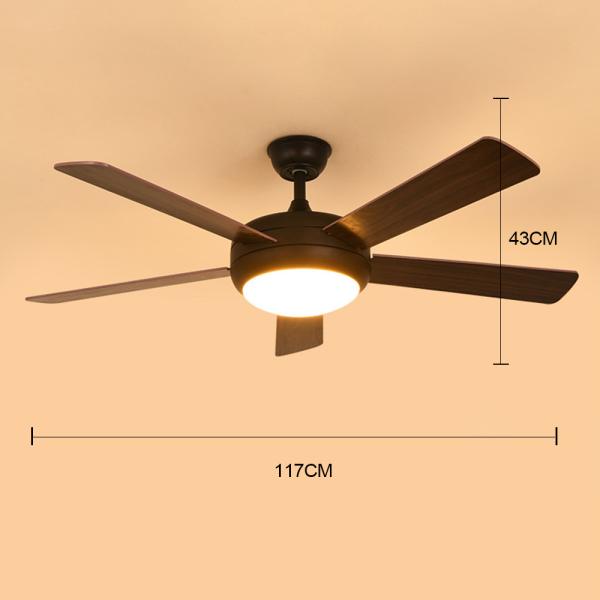 Wooden LED Ceiling Fans with Remote Contror for restaurant Living Room ceiling fan modern(WH-CLL-22)