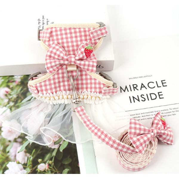 Cotton Adjustable Cat Collar Harness For Kitties Puppies Small Pets  Outdoor