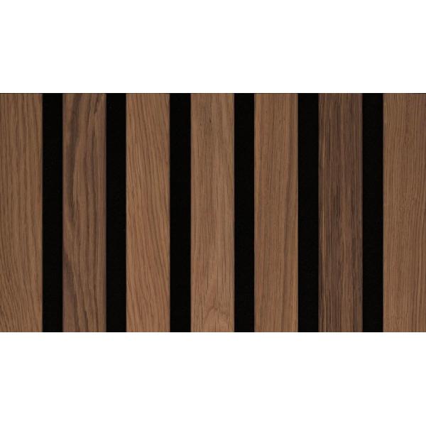 Modern Strip Acoustic Slat Panels Sound Absorbing Wall Panels Sustainable