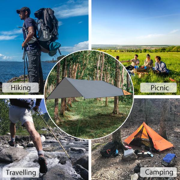 Portable PU3000mm Waterproof 150D Camping Ground Sheet