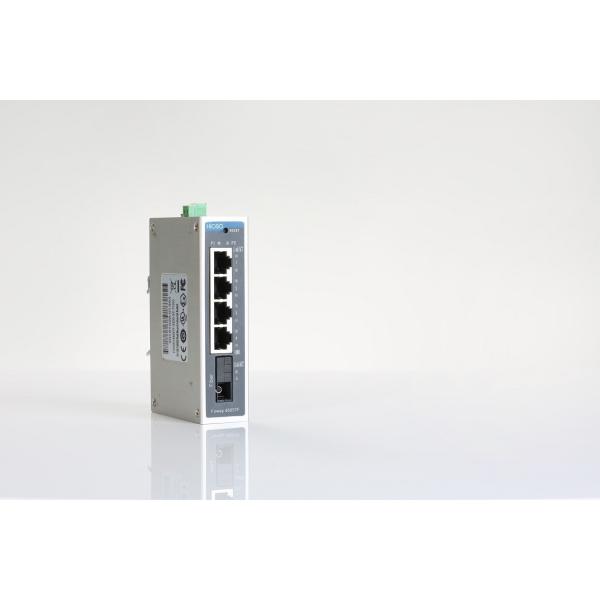 1 1000M FX 4 10/100/1000M RJ45 5 Port Ethernet Switch , Din Rail Switch Mount