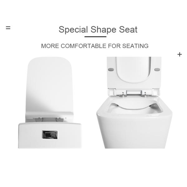 Modern Ceramic Sanitary Ware Round Rimless Tornado Bathroom Two Piece Toilet