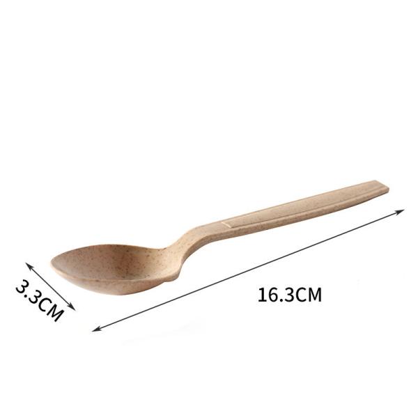 Customized Request Eco Friendly Biodegradable Wheat Straw Knife Fork Spoon Tableware