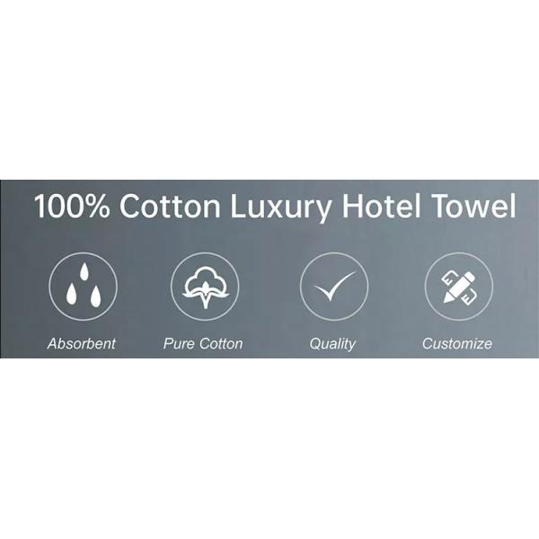 Hôtel blanc sur mesure exclusivement pour une serviette de bain épaissie 100% absorbant le coton