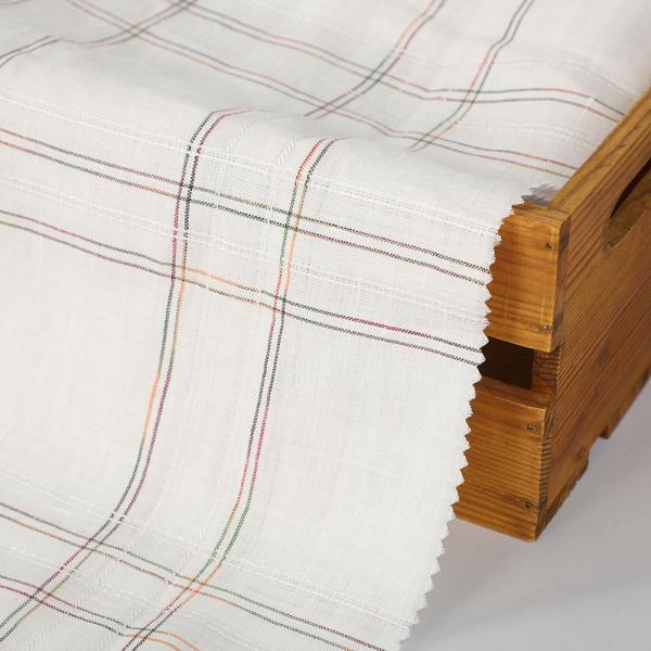 Factory Custom Beautiful Fashionable Design 100% Ramie Jacquard Yarn Dyed Fabric Woven for Boys Dress Wholesale Production linen fabric