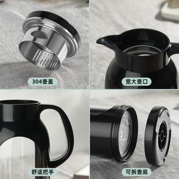 прозрачный кувшин стекла доказательства жары боросиликата 2000мл