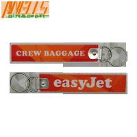 Pilot Aviation Airplane Logo Woven Keyring Aircraft Merrowed Border