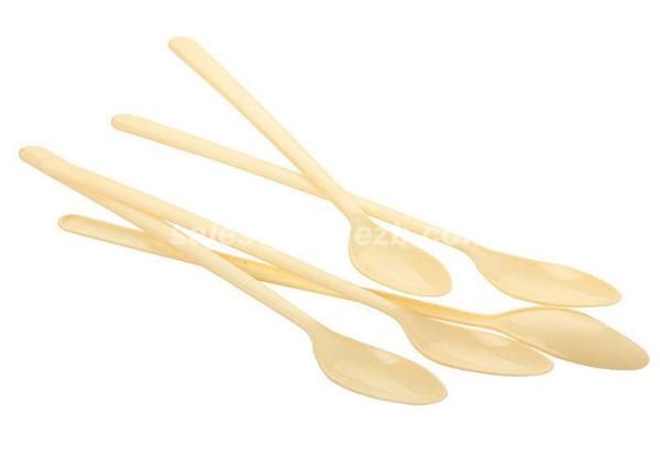 Disposable Plastic Ice Cream Spoons / Small Plastic Tasting Spoons For Dessert