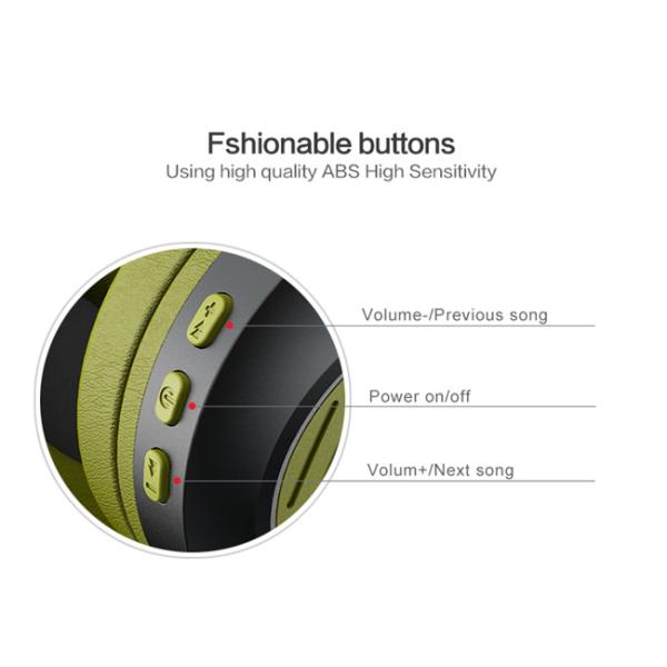 BT5.1 Macaroon Colors Wired Bluetooth Headsets