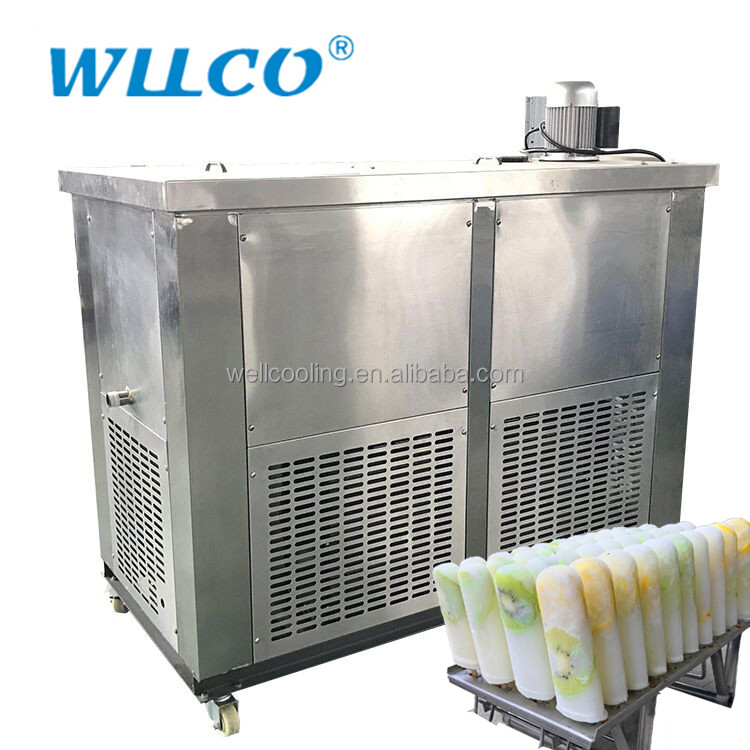 18000 Pcs/day Stainless Steel Commercial Ice Popsicle Making Machine With 6 Molds