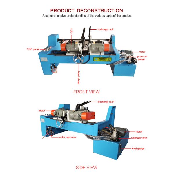 China  Factory XS-80 High Precision Double Head Chamfering Machine Iron Steel Pvc Aluminum Tube Round Tube Round Rod