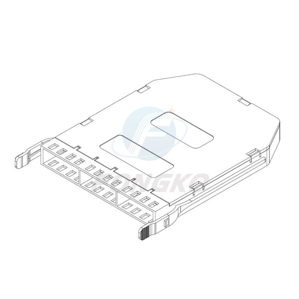 Compact Ultra Thin Fiber MPO MTP Cassette Module 12 Ports