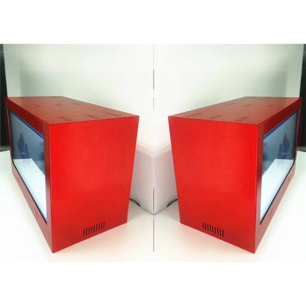 Advertising Transparent Display Showcase / Custom Samsung Transparent LCD Touch Screen