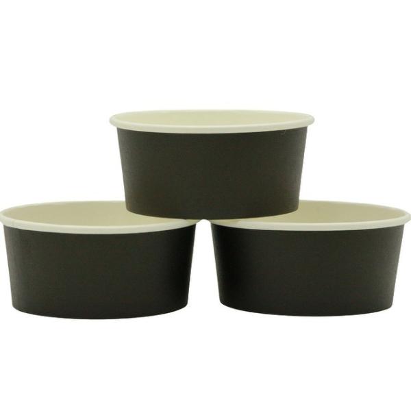Black Disposable Soup Containers With Lids Durable 120ml-1800ml