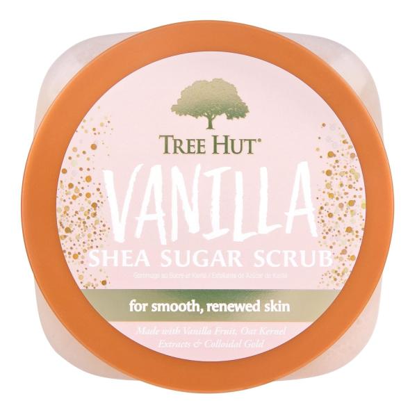 18oz Tree Hut Vanilla Shea Sugar Exfoliating Shea Butter Body Scrub Hydrating