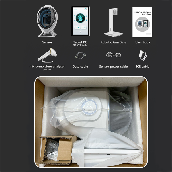 A6 AI Facial Skin Analyzer Pigmentation & Wrinkle Analysis with 3D Topography Technology Cloud Storage & Face Recognition