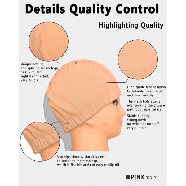PenguBoom Skin Friendly Mesh Net Wig Cap Firmly Fix All Hair