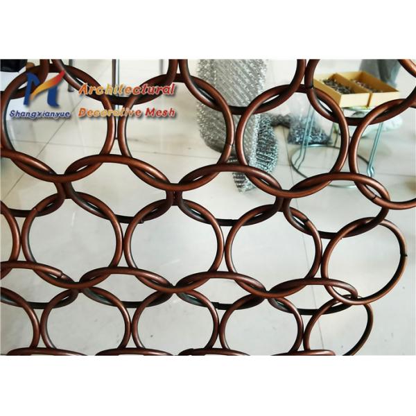 Antique Brass Ring Mesh Fabric