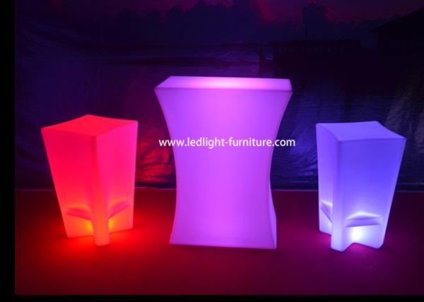 Battery Operated Portable LED Bar Counter / Colorful Lighted Bar Counter Furniture