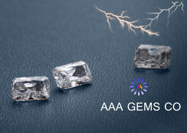 Radiant Cut White Moissanite Loose Stones Eight Arrows Eight Hearts