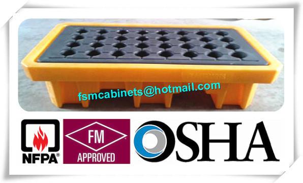 Oil Drum Spill Pallet Containments , Fire Resistant File Cabinet For Drum Spill Pallet