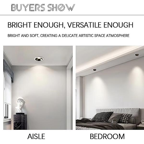 50000 Hour Working Lifetime LED Commercial Downlight Solution for Hill Deep Anti-Glare