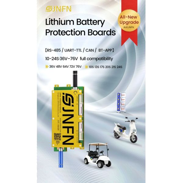 10-24S JNFN ANT Smart Bms 50A-220A 36V 48V 60V 72V For EV Solar Energy Storage