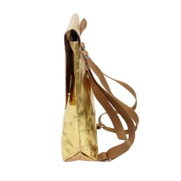 Custom Metallic Washable Paper Backpack Anti Tear 0.5mm 0.55mm Waterproof