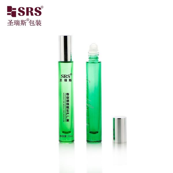 10ml Cylinder Glass Roll On Bottle with Screen Printing for Cosmetic Perfume and Essential Oils - OEM/ODM Available