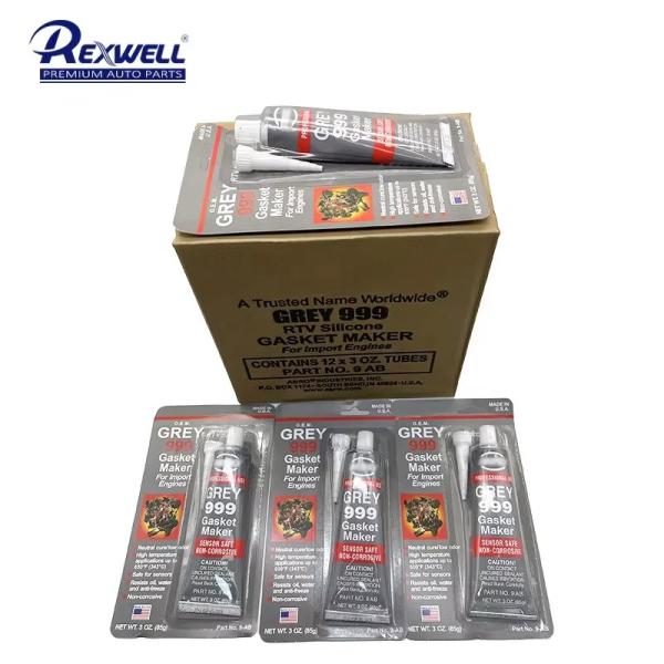 3月 販売 自動車用 パーツ アブロ ブランド グレー 999 RTV シリコン インスタント ガスケット メーカー 密封剤 接着剤 センサー 安全車
