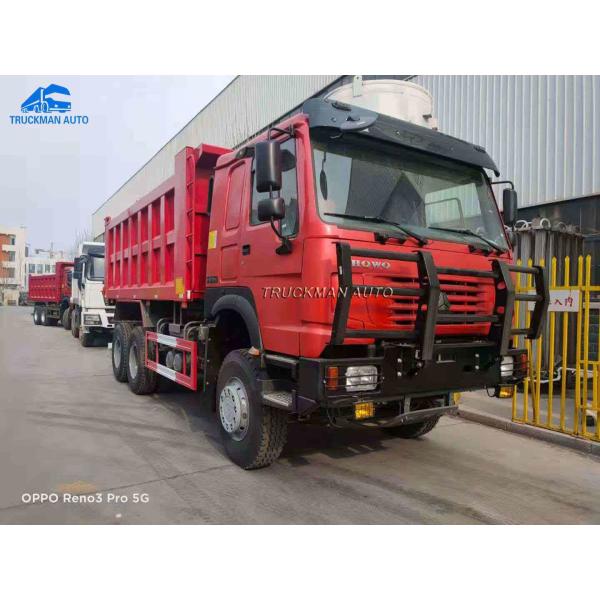 371HP 6x4 Sino Dump Truck With Military Bumper South Sudan