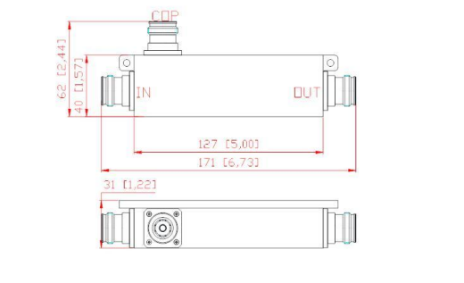 550-6000MHz 4.3-10 Female  Directional Coupler