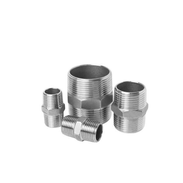Conexão de tubos DN8-DN100 Tubo de fundição com mamilo 3/4 com fio em ambas as extremidades