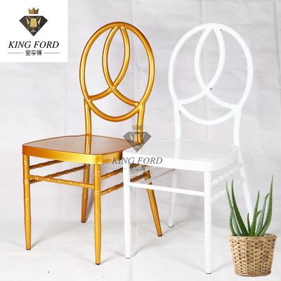 Hall Fashion Part Iron Frame Gold Chiavari Chairs Wedding OEM
