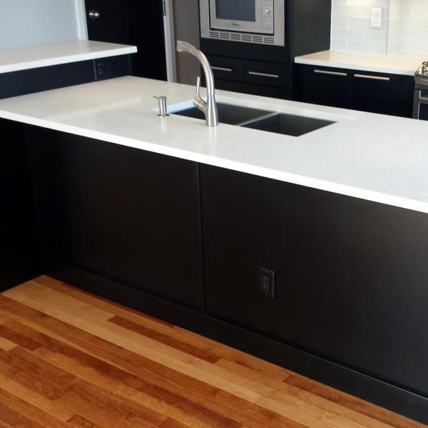 Modern Black Lacquer Kitchen Cabinet Natural Maple Shaker Kitchen
