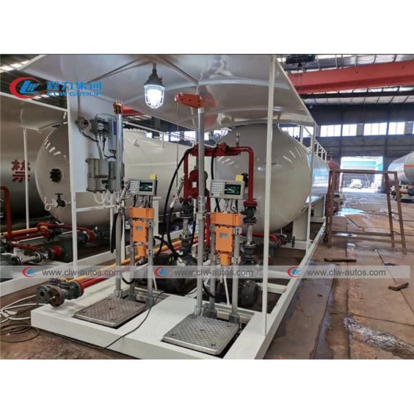 5t 10t 10000l 20000L 10mt Lpg Skid Tank Cylinder Refilling