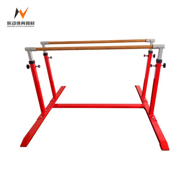 Wooden Outdoor Fitness Gymnastics Parallel Bars in 180*166*80-160cm Size for Training