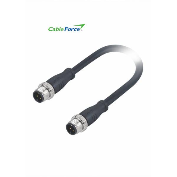 3 Пин прямоугольная женщина соединителя ПА66 ГФ ИП67 поля Вирэбле М8