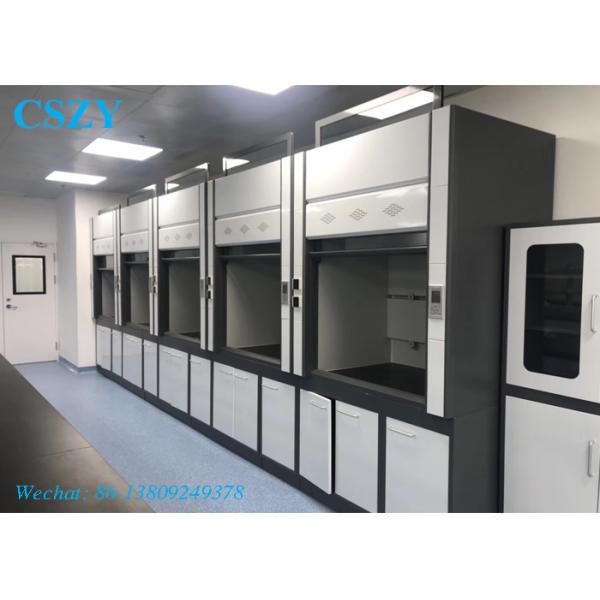 Double Door Lab Fume Cupboard , Steel Material Chemistry Lab Fume Hood