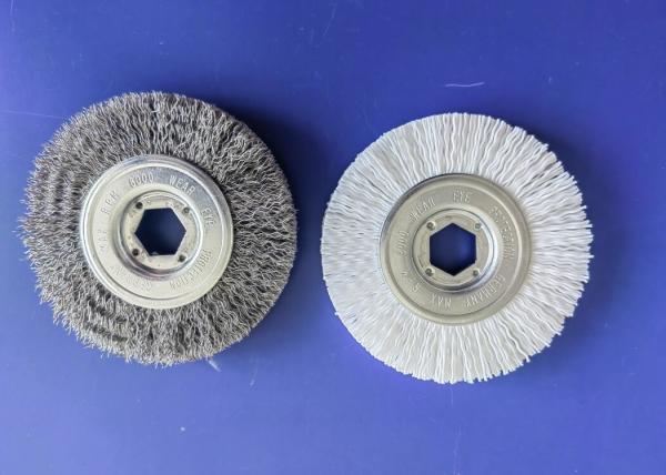 Hexagon Hole Aluminium Oxide Filament Nylon Wheel Brushes for Automated Finishing