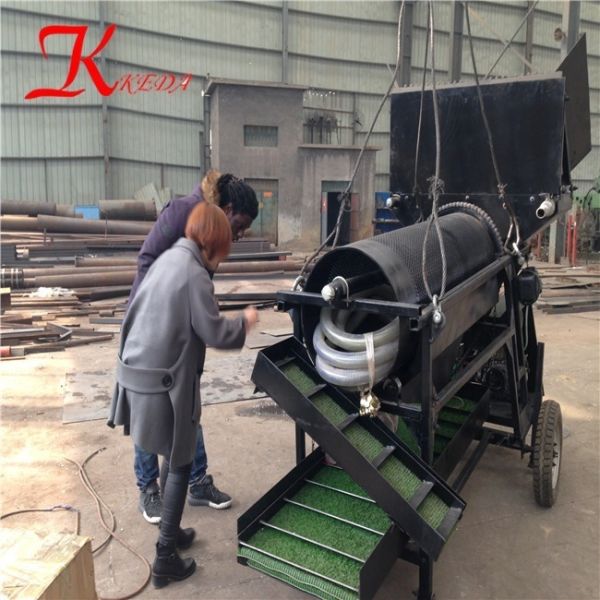 Small Scale Mini Portable Gold Trommel Wash Plant with Siphon Mobile Plant for Efficient Gold Recovery