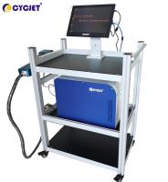 gravador eletrônico de codificação e de marcação do laser do tela táctil 100W da máquina CYCJET da fibra do laser