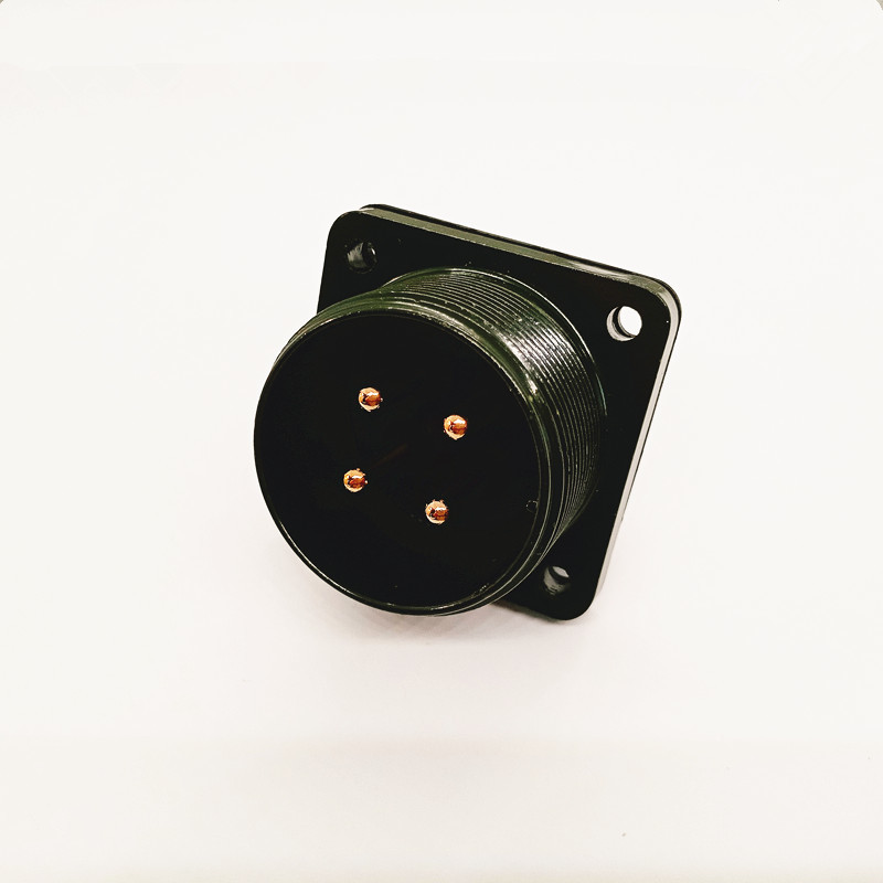 MIL-DTL-5015 Circular Connector MS3106A-22-22P 4-Pin Male Plug with 1500V Withstand Voltage and Aluminum Alloy Body