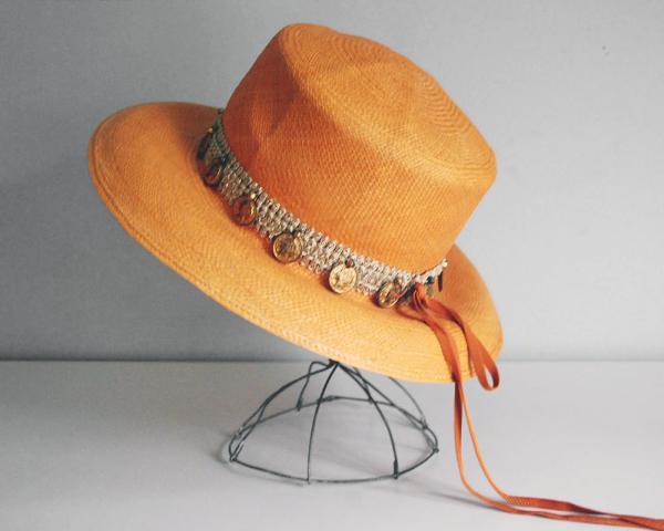Custom Broad Brimmed Hat Embroidery Cotton Double Brims Bucket Cap Pressing Line