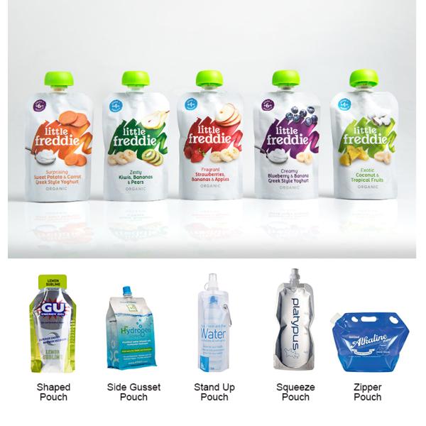 Мешки алюминиевой фольги Biodegradable для жидкостного вакуума стоят вверх жидкостные мешки