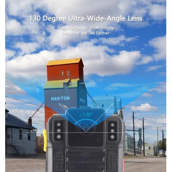 Управляемая батарея охраняет камеры 1080P тела экран касания 2,8 дюймов